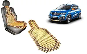 Auto Pearl Car Wooden Bead Seat Cover for - Renault KWID Climber