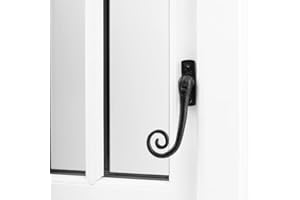 SD HARDWARE Devoran Monkey Tail Espag Window Handle - Black (Left-Hand)