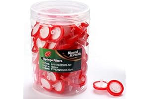 Filtro per siringa a membrana PTFE 25 mm diametro 0,22um Pore Size Biomed Scientifica non Sterile Confezione da 100