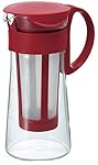 Hario 600 ml Mini Mizudashi Cold Brew Coffee Pot, Red