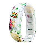 Kolylong® Uhr Sport Armband Unisex Blumendruck -Gummi-LED Sport Digital Armbanduhr (C)