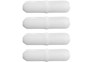 IMIKEYA 4pcs Magnetic Stirrer - Mixer Stir Bars Laboratory Magnetic Stir Rod Set Mixing Stir Plate Bar-White Magnet Stick for Self Stirring Mug,Auto Magnetic Coffee Mug