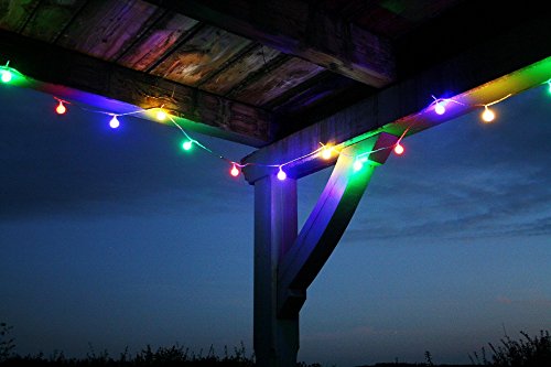 LED PARTYLICHTERKETTE 10m BUNTE LEDs 50er LICHTERKETTE