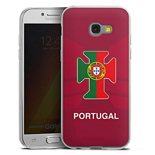 Samsung Galaxy A5 (2017) Slim Case Silikon Hülle Schutzhülle Portugal EM Trikot Fußball Europameisterschaft