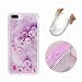 Produktbild iPhone 8 Plus Hülle, MingKun Glitzer Muster TPU Silikon Schutzhülle für iPhone 7 Plus/iPhone 8 Plus Handyhülle Glitter Treibsand Protektiv Case Cover - Cartoon Lila