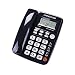 Produktbild Gib niemals auf Bürotelefon Festnetz kostenlos Akku Freisprecheinrichtung Telefonieren zu Hause Festnetztelefon Festnetz Sitzen Einzelmaschine (Color : Black)