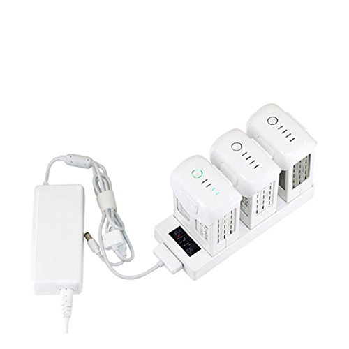 Preisvergleich Produktbild Bescita Ladestation für DJI Phantom 4 Pro, Drohne Zubehör, Digitalanzeige, Weiß