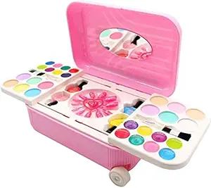 LOL Surprise Beauty Make up Set for Girls | Makeup kit for Girls All-in-one Trolley Type Water Removable Real Cosmetics Multi Color Game for Children Girls Kids