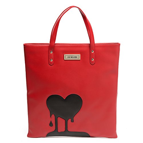 Preisvergleich Produktbild Love Moschino , Damen Henkeltasche ROT SCHWARZ