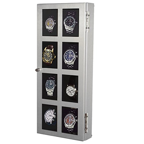 Aluminium Uhrenvitrine COOL-LINE fr 8 Armbanduhren Aluminium Uhrenvitrine COOL-LINE fr 8 Armbanduhren