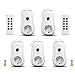 Produktbild Horsky 5er Funksteckdosen Mehrfach Set Basic Kit: 5 x Funksteckdose und 2x Fernbedienung mit Kontrollleuchte Plug & Play Weiß
