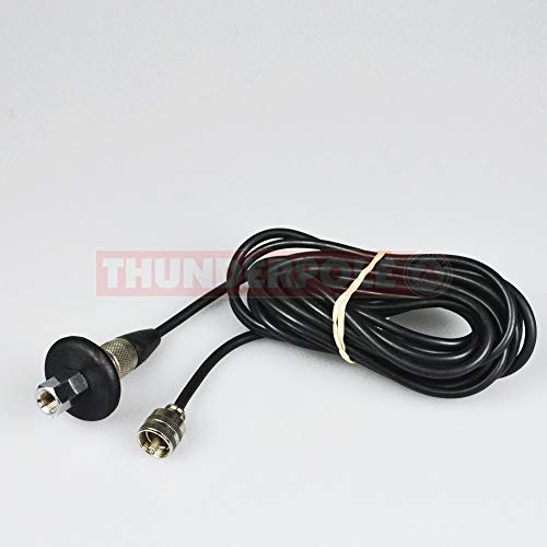 Thunderpole Body/Roof Super Stud Mount Kit | CB & Ham Radio Antenna Mount & Cable | 3/8 Thread