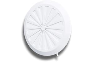 K-TECH-PRO Griglia di ventilazione, rotonda, richiudibile, regolabile, 90-160 mm