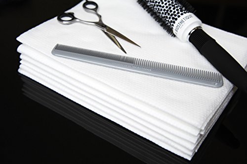 Toalla de belleza y cabello desechable de lujo Enki (blanco) 56 gsm, 40 cm x 80 cm (1 x paquete de 50 toallas)