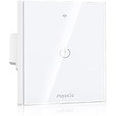 Maxcio WiFi Light Switch, Smart Switch 1 Way | Compatible with Alexa/Google Home, Voice Control, APP Control and Timer Functi