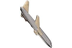 eexuujkl Convenient And Easy-to Aeroplane Shape Tie Clip | Any Occasion Materials Copper Airplane Shape Tie Clip Necktie Clips