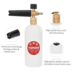 VANOXO Adjustable Foam Cannon 1 Liter Bottle Snow Foam Lance with 1/4