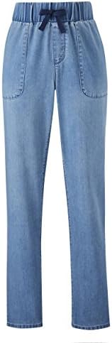 JD Williams Womens Drawcord Waist Relaxed Jeans In Light Blue 18