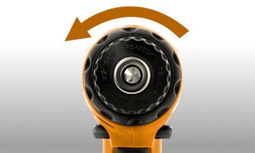 Defort DCD-18Nx2D Akku-Bohrschrauber 18 Volt, 2-Gang-Getriebe, 2 Schnellwechsel-Akkupacks im Handwerkerkoffer mit Zubehör-Set - 4