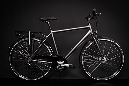 28" Zoll Alu MIFA Herren Trekking Fahrrad Shimano 21 Gang Nabendynamo grau Rh 55cm