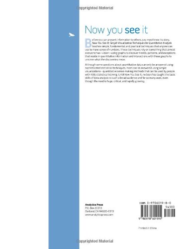 Book's Cover of Now You See It: Simple Visualization Techniques for Quantitative Analysis