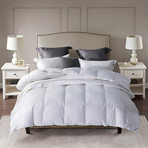 Preisvergleich Produktbild Umi. Essentials – Feuchtigkeitsabweisende Decke mit Gänsedaunen und Außenhülle aus 100 % Baumwolle (10,5 tog, Bauschelastizität 650, Superkingsize)