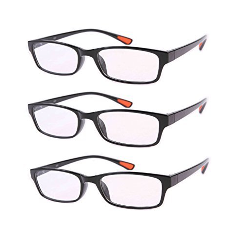 3 pares Southern Seas ligero flexible para hombre Mujer Gafas de Lectura En Negro o Rojo Vino