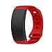 Produktbild Hunpta@ Mode Sport Silikon Armband mit Metallverbindern Compatible Für Samsung Gear Fit2 Pro(185 mm) (Rot)