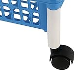axentia Rollwagen3 Plastikkörbe 40 x 29 x 62 cm, keine Farbauswahl möglich, 235099 - 3