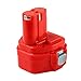 Produktbild Forrat für Makita Akku 12V 3000mAh NI-MH Ersatzakku Werkzeugakku für Makita 1220 1222 PA12 1233S Rot
