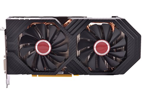 XFX AMD Radeon RXRX-580P8DBRR 8GB Black Edition - Tarjeta gráfica Radeon Express, OC 1425M D5 LED HS BP 3 DP, HDMI DVI - XFX