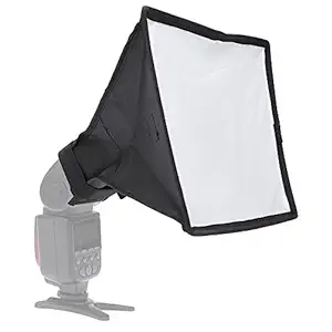 Tooarts 20 * 30cm / 7.9 * 11.8in Portable Photography Flash Diffuser Mini Softbox Kit for DSLR Speedlite Flash