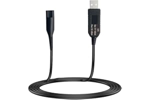 LIANSUM 12V Stromkabel für Braun Elektrorasierer,für Braun Series 9 8 7 6 5 3 1,Ladekabel Ersatz mit 790CC,3080S,3040s,310s,3020S,3050cc;5040s,760CC,F5-5800,F-4790,MS-5700,SR-9130,R4-5150, 190s,340s.…