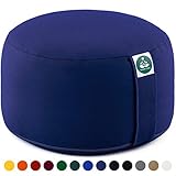 Present Mind Yogakissen Meditationskissen Extra Hoch - Sitzhöhe 20cm - Waschbarer Bezug aus Baumwolle