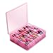MAKARTT Universal Adjustable Nail Polish Holder Organizer 48 Bottles Pink