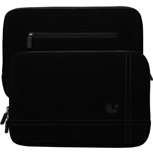 SumacLife schwarz MIcrofiber Microfaser-Hülle Shock Resistant Stoßfest Pouch Notebooktasche für MacBook Pro/Air 33,8 cm (13,3 Zoll) (Black) - 6