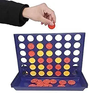 NIYANETAIL Connect 4 Game Four Kids Adults Family Game Brain Teaser Toy Great Educational Toy for Kids Children Adults Multicolor (Connect 4 Four New)