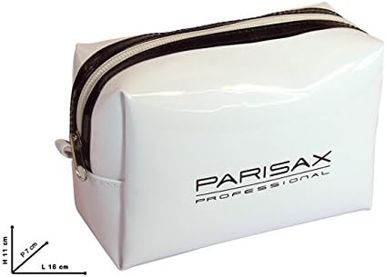 Pencil Case PVC White Edge Black Parisax