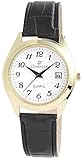Classique Unisex Analog Quarz Uhr mit Leder Armband RP1240200001