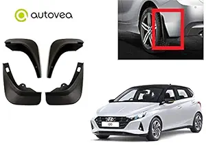 AUTOVEA Plastic Mud Flap (Set of 4) for New Hyundai i20 Asta (2020-2021)