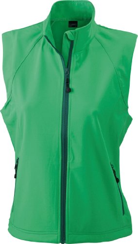 Modische Softshellweste fr Damen, Farbe:green;Gre:M
