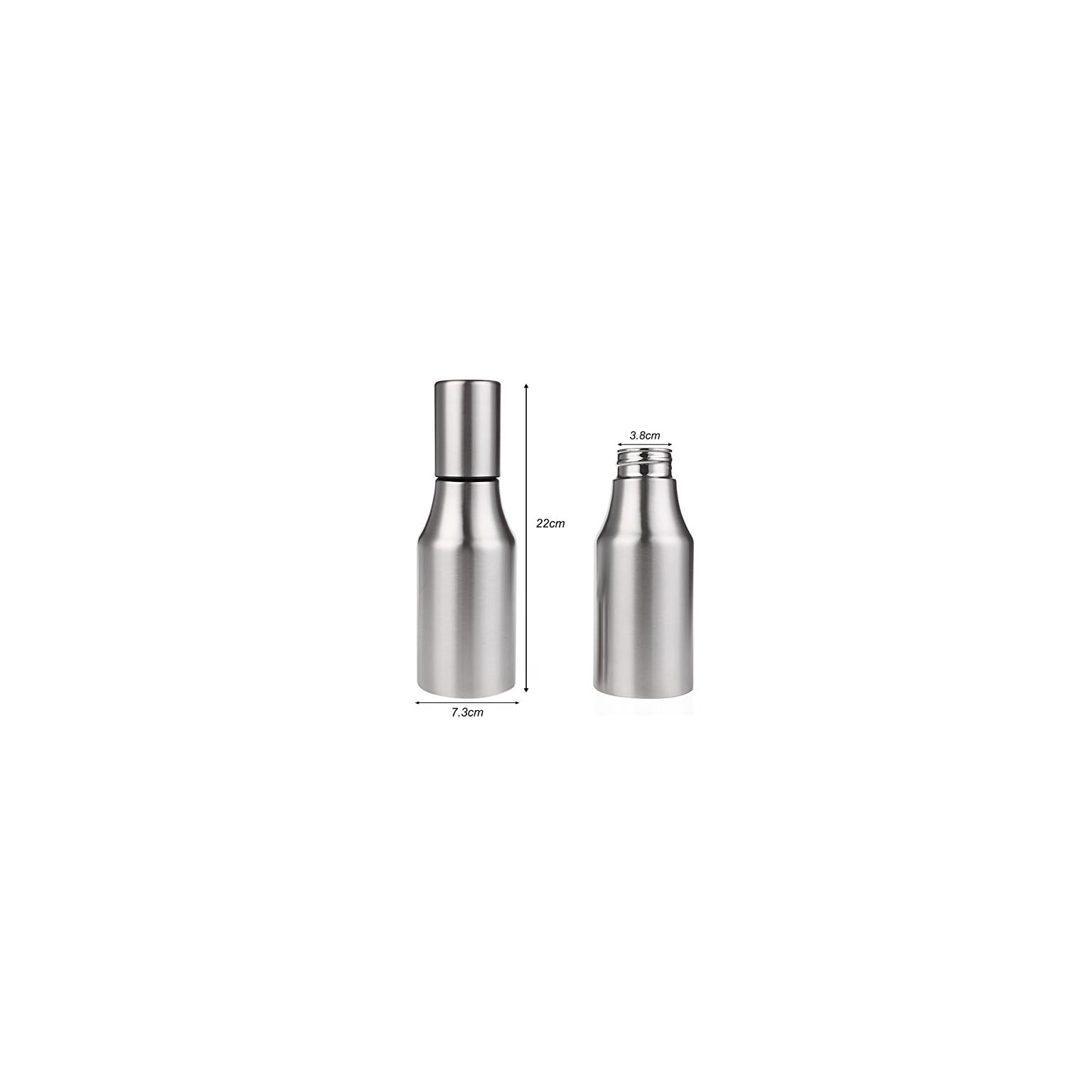 AZMUDE Olivenöl-Spender Edelstahl - 500ml Staubdichte Flasche