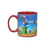 Super Mario Taza Cambio de Color Bros, cerámica, 8.2 x 9.3 x 12.3 cm