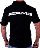  T-Shirt Silver Star Poloshirts T-Shirt Logo Emblem Auto Moto Schwarz Polo (L)