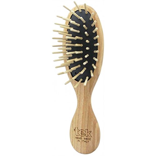 Tek petite brosse à cheveux en bois de frêne - 100% fabriquée en Italie