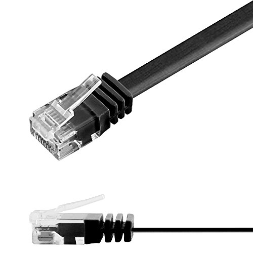 Ligawo 1014120.0 Patchkabel Netzwerkkabel Cat6 Flexibel Slim Design Flachkabel (0,5m) schwarz Ligawo 1014120.0 Patchkabel Netzwerkkabel Cat6 Flexibel Slim Design Flachkabel (0,5m) schwarz