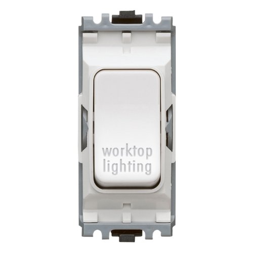 MK Electric Edge 20 Amp Dp 1 Way Printed Switch Module for Worktop Lighting
