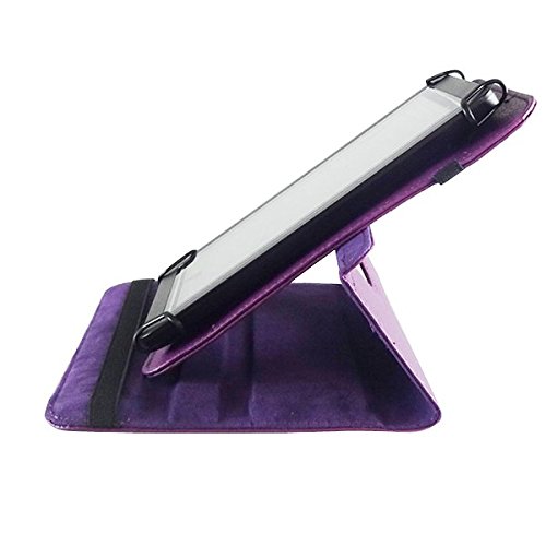 Schutz Tasche Vodafone Smart Tab 4 / 4G Hülle Tablet Schutzhülle Kunstleder Cover Case Schutztasche Standfunktion 360° Drehbar Etui Zubehör Lila - 5