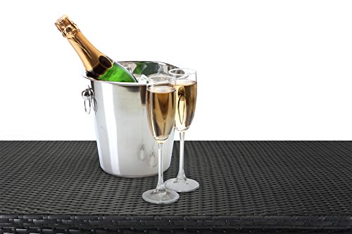 Miweba Grande XXL Auflagenbox Kissenbox 950L Gartentruhe Box Polyrattan Liege Sitztruhe wasserdicht Gasdruckdämpfer 4 Farben (Schwarz) - 6