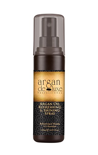 Argan DeLuxe Arganöl Refreshing & Shining Haarspray, Pflegespray mit Sonnenschutz, 120ml, Premium Haar Pflege